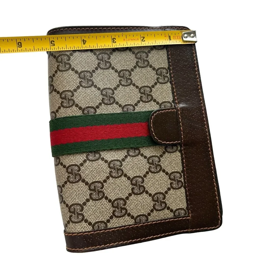 GUCCI Vintage Monogram Canvas Clutch Cosmetic Perfums Bag - Picture 10 of 11